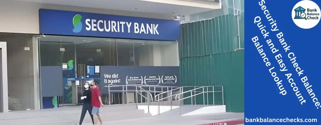 Security Bank Check Balance